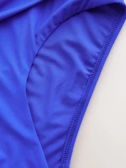 Next Cobalt Blue Midi Waist Print Bikini Bottoms Outlet