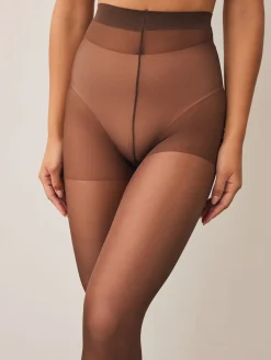 Next Coffee 20 Denier Sheer Gloss Tights 3 Pack Online
