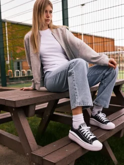 Converse All Star Move Chuck Ox Platform Trainers Black