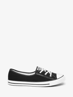 Converse Ballet Lace Trainers Black Clearance