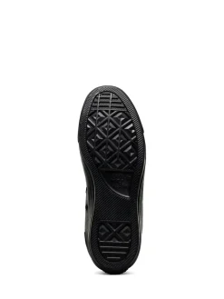 Converse Black Leather High Top Trainers