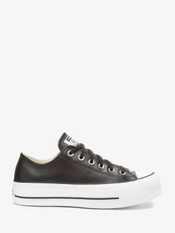 Converse Platform Lift Chuck Ox Leather Trainers Black Best