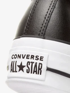 Converse Platform Lift Chuck Ox Leather Trainers Black Best