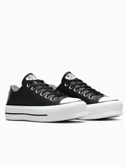 Converse Platform Lift Chuck Ox Leather Trainers Black Best