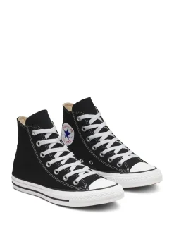 Converse Black/White Wide Fit Chuck Taylor All Star High Trainers Hot