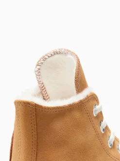 Converse Chuck Taylor All Star Winter Luxe High Trainers Brown Discount