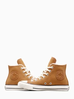 Converse Chuck Taylor All Star Winter Luxe High Trainers Brown Discount