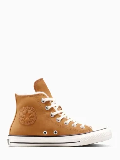 Converse Chuck Taylor All Star Winter Luxe High Trainers Brown Discount