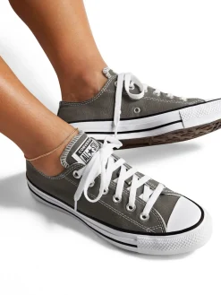 Converse Standard Fit Chuck Taylor All Star Ox Trainers Charcoal Discount