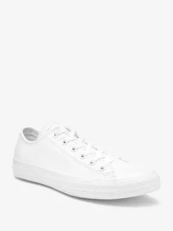 Converse White Chuck Taylor All Stars Leather Ox Trainers Hot