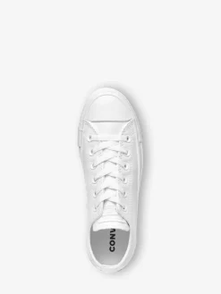 Converse White Chuck Taylor All Stars Leather Ox Trainers Hot