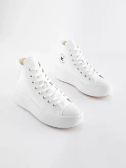 Converse Chuck Taylor All Star Move Platform Leather White Online