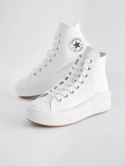 Converse Chuck Taylor All Star Move Platform Leather White Online