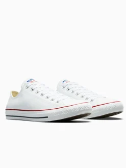 Converse White Leather Ox Trainers Sale