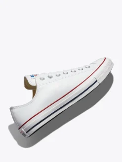 Converse White Leather Ox Trainers Sale