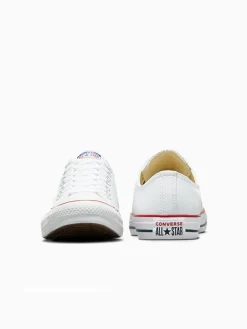 Converse White Leather Ox Trainers Sale