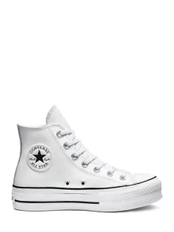 Converse Platform Lift Chuck Taylor Leather High Trainers White Online