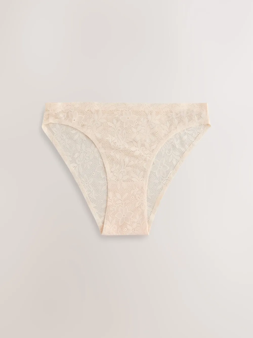 Next High Leg All-Over Lace No VPL Knickers 3 Pack Coral Pink Discount