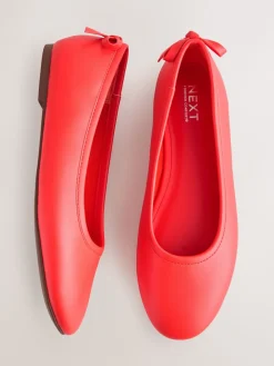 Next Standard/Wide Fit Ballerina Shoes Coral Sale