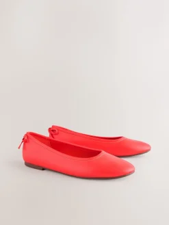 Next Standard/Wide Fit Ballerina Shoes Coral Sale