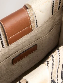 Next Cream Canvas Hand Held Bag Online