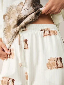 Next Cream Guinea Pig Jersey Short Sleeve Pyjamas Online