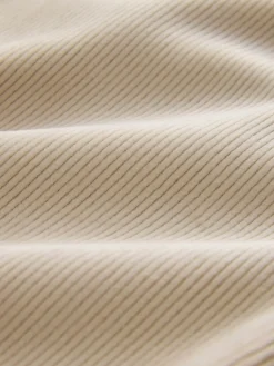 Next Soft Feel Cord Wide Leg Trousers Cream New