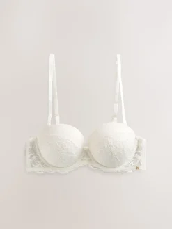 Next Strapless Multiway Push Up A-D Wow Triple Boost Lace Multiway Bra Cream Sale