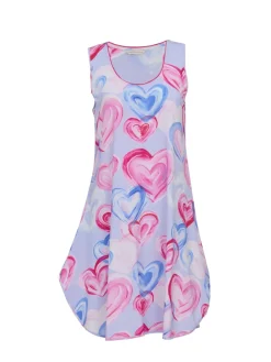 Cyberjammies Pink Heart Printed Jersey Bus Swing Nightdress Discount