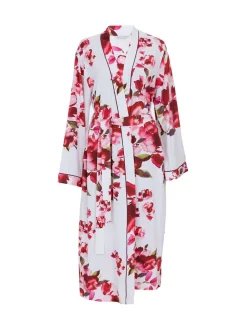 Cyberjammies Red Long Printed Jersey Dressing Gown New