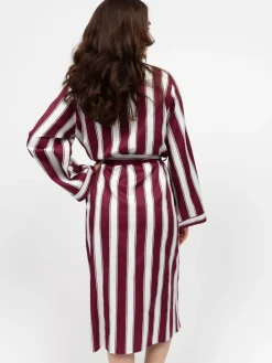 Cyberjammies Red Long Stripe Dressing Gown Clearance