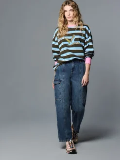 Next Ankle Straight Leg Carpenter Jeans Dark Blue Hot