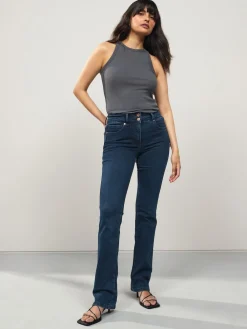 Next Lift, Slim And Shape Bootcut Jeans Dark Blue Denim Outlet