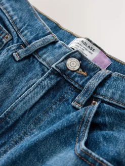 Next Hourglass Comfort Stretch Column Mom Jeans Dark Blue Sale