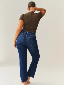 Next Dark Blue Hourglass Stretch Bootcut Denim Jeans Online