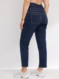 Next Mom Maternity Denim Jeans Dark Blue New