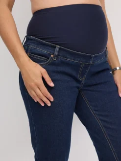 Next Mom Maternity Denim Jeans Dark Blue New