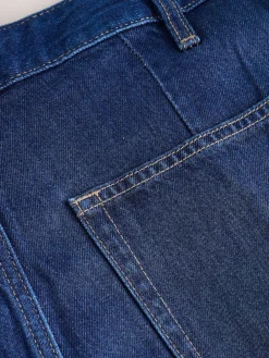 Next N.Premium High Rise Culotte Jeans Dark Blue Online