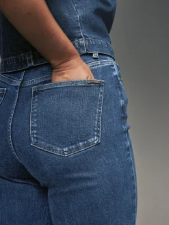 Next Wide Leg Hourglass Jeans Dark Blue Hot