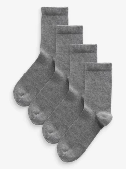Next Modal Ankle Socks 4 Pack Dark Grey Hot