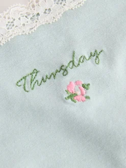 Next Thong Cotton and Lace Knickers 7 Pack Days Of The Week Best