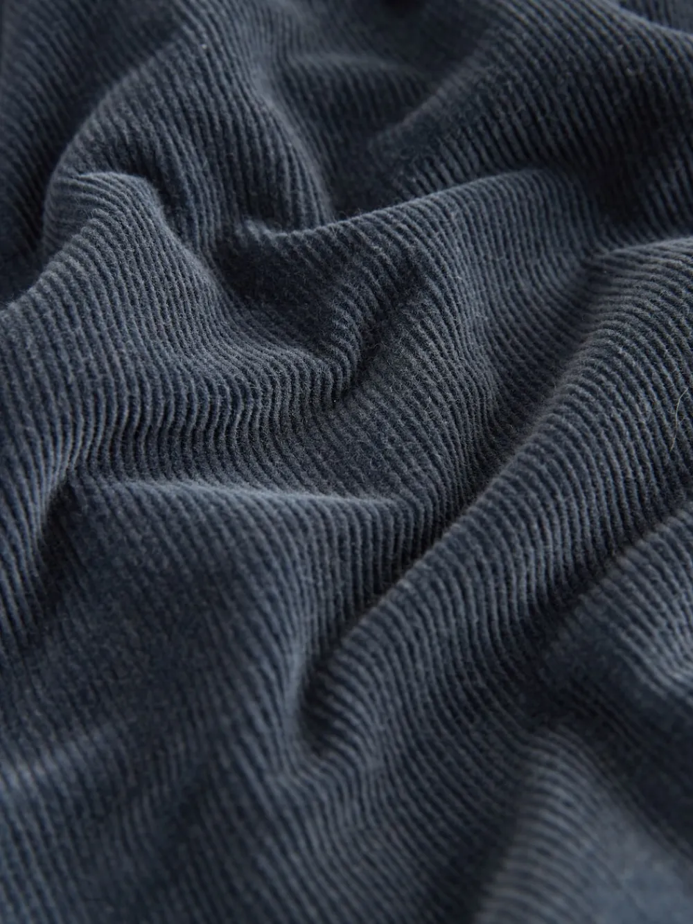 Next Cord Barrel Leg Trousers Denim Blue New