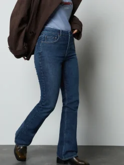 Next Mid Rise Authentic Bootcut Jeans Denim Dark Blue New