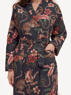 Desmond & Dempsey Soleia Navy Quilted Robe Discount