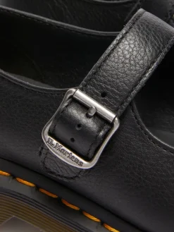 Dr. Martens Black Elphie Mary Jane Virginia Leather Shoes