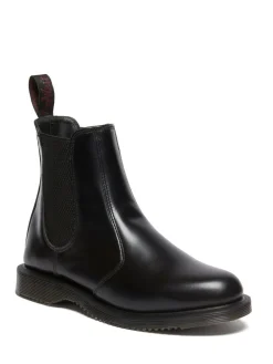Dr. Martens Black Flora Polished Smooth Chelsea Boots Best