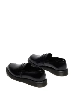 Dr. Martens Black Temara Polished Smooth Shoes Outlet