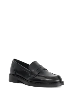 Dune London Black Giya Penny Loafers Outlet