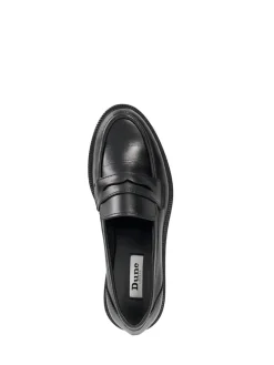 Dune London Black Giya Penny Loafers Outlet