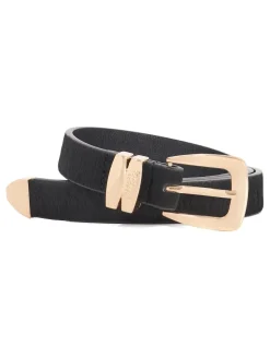 Dune London Black Niah Belt New